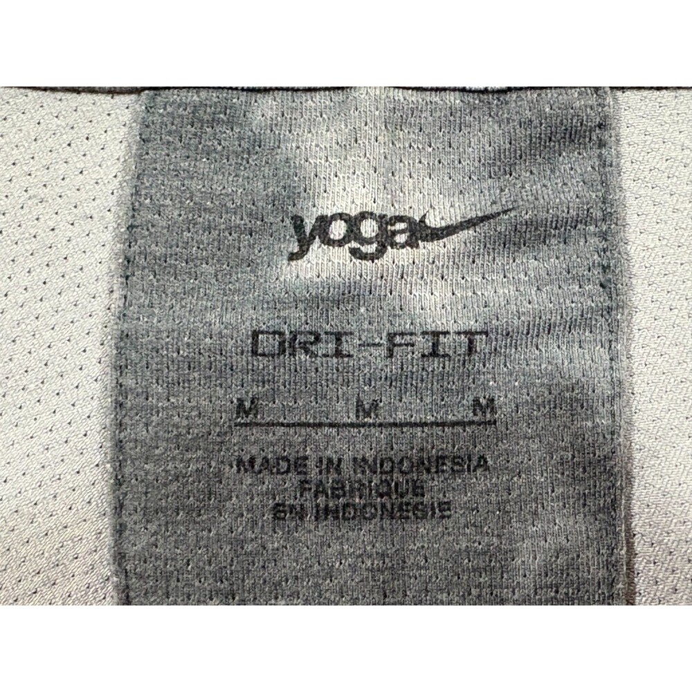 Nike T-Shirt Mens Dri-FIT All Over Print Short Sleeve Yoga Top Tie Dye Gray Sz M - Picture 8 of 12